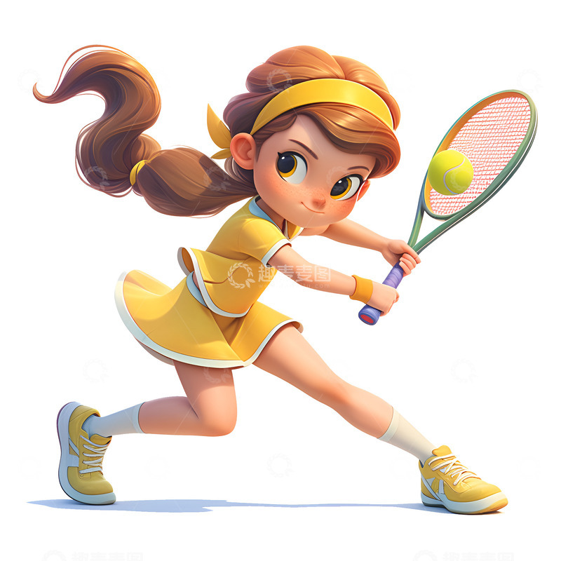 打网球的女孩