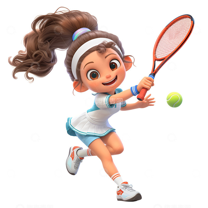 打网球的运动员