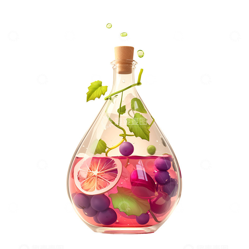 高清大图下载【趣麦麦图】一瓶美味的葡萄酒