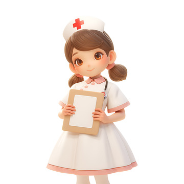 拿着病例的护士