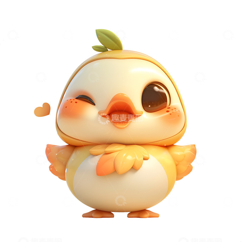 高清大图下载【趣麦麦图】一只可爱的小鸡