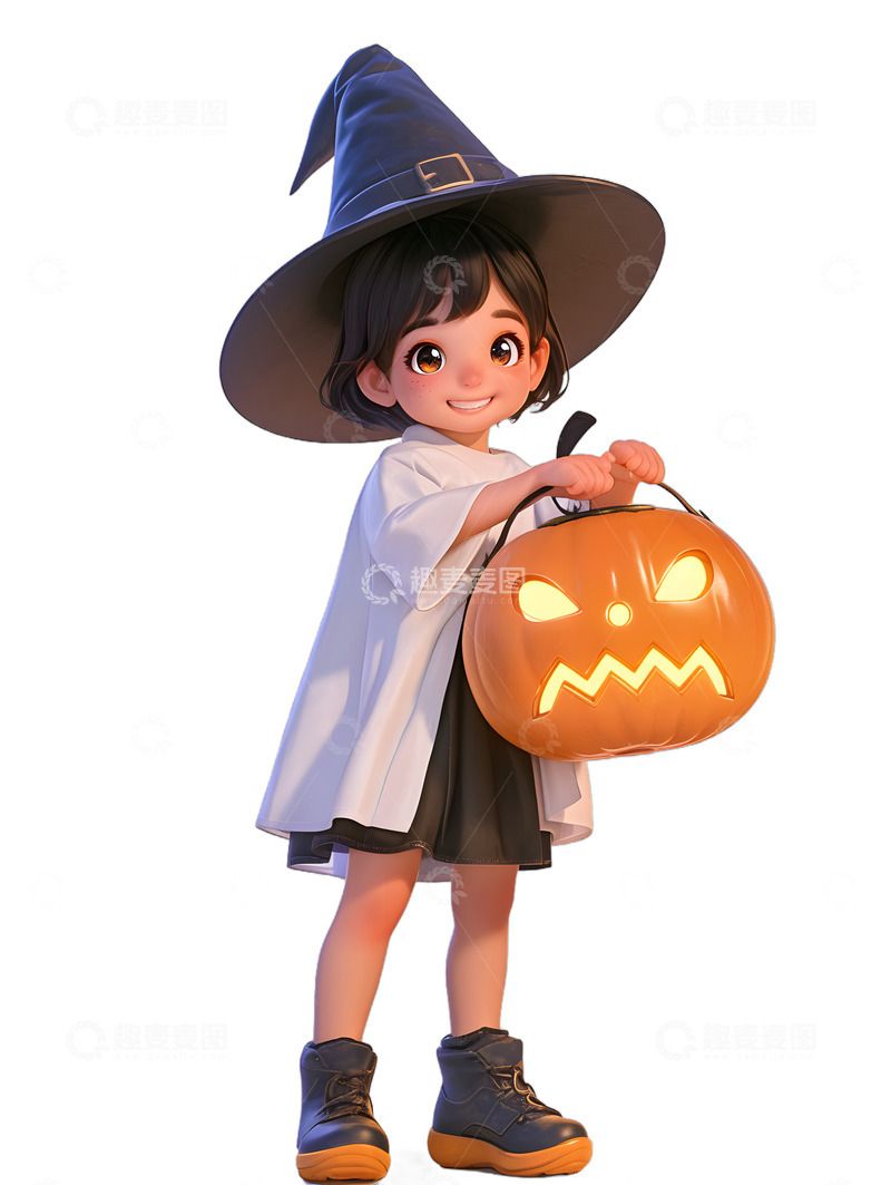 高清大图下载【趣麦麦图】万圣节男生卡通派对
