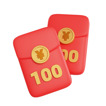 3D立体红包元素