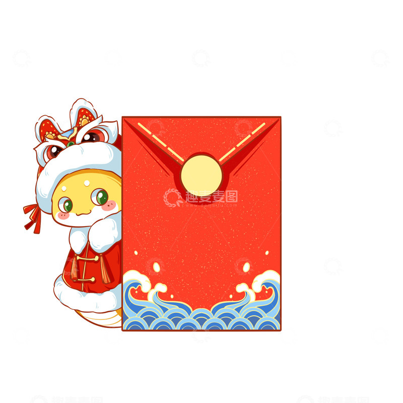 2025蛇年红包PNG素材