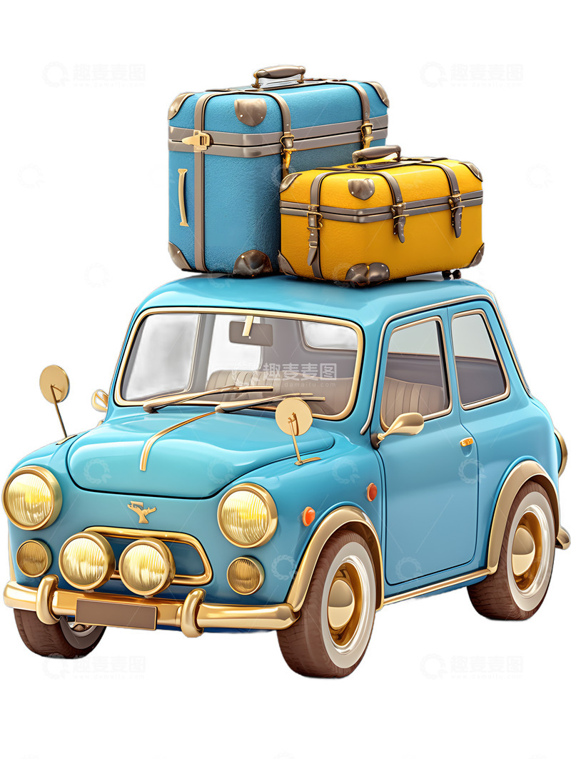高清大图下载【趣麦麦图】假日汽车旅游旅行