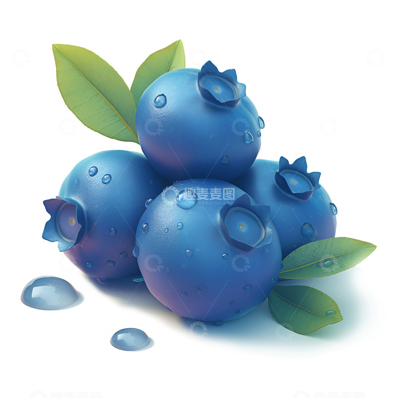 高清大图下载【趣麦麦图】一堆新鲜的蓝莓