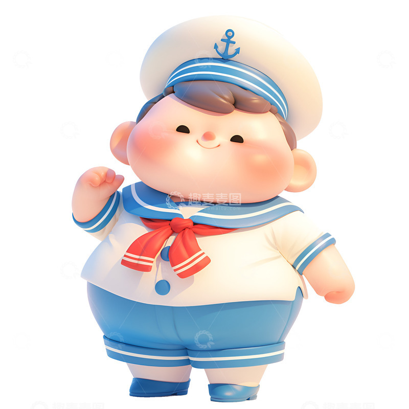 高清大图下载【趣麦麦图】穿着海军服的男孩