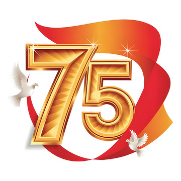 75周年国庆白鸽立体数字素材