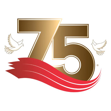 国庆节75周年数字素材