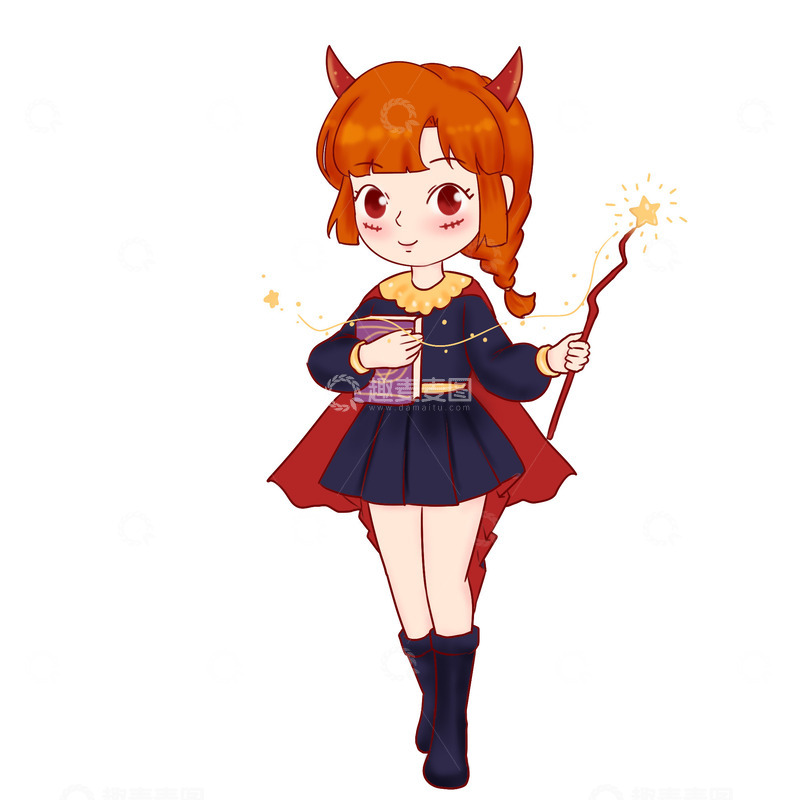 源文件下载【趣麦麦图】万圣节变魔法