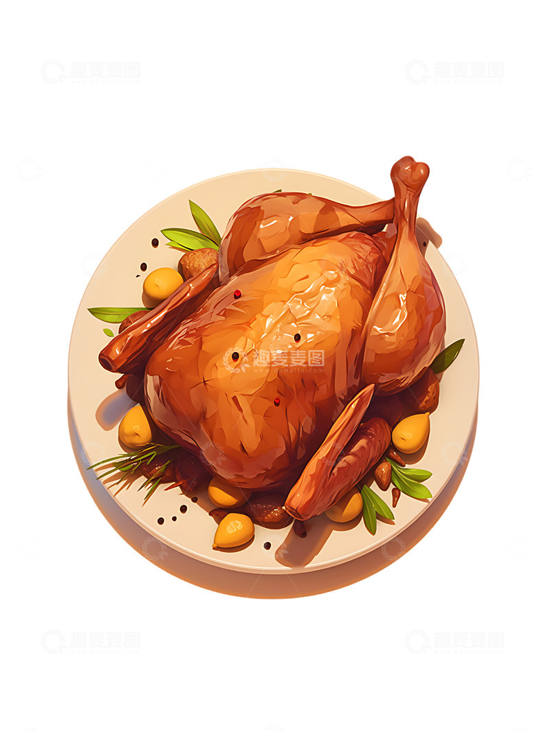 高清大图下载【趣麦麦图】烤鸽子美味烧烤