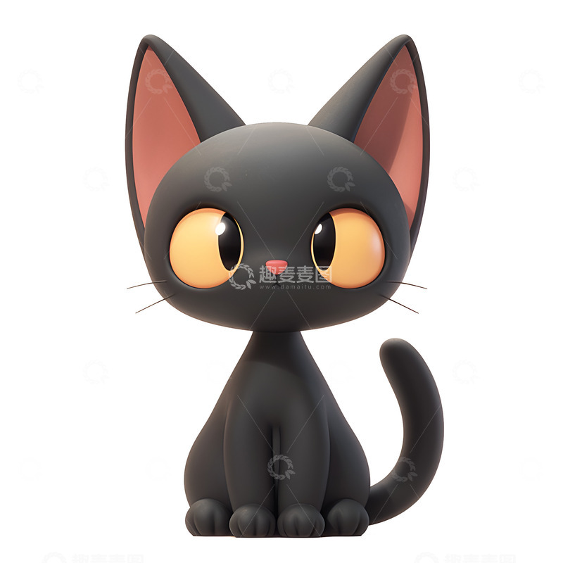 高清大图下载【趣麦麦图】万圣节魔女的黑猫