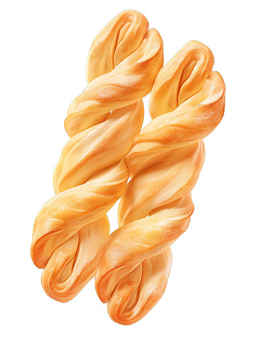 麻花卡通点心3D