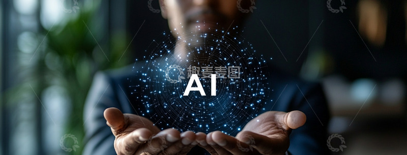 高清大图下载【趣麦麦图】科学技术人工智能AI摄影图