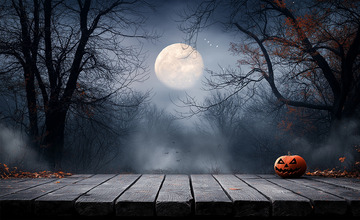 万圣节展台摄影图