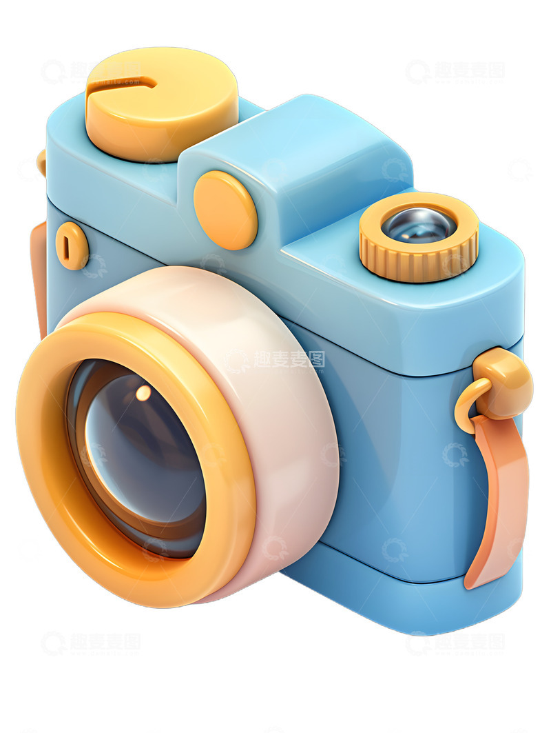 高清大图下载【趣麦麦图】卡通相机图标