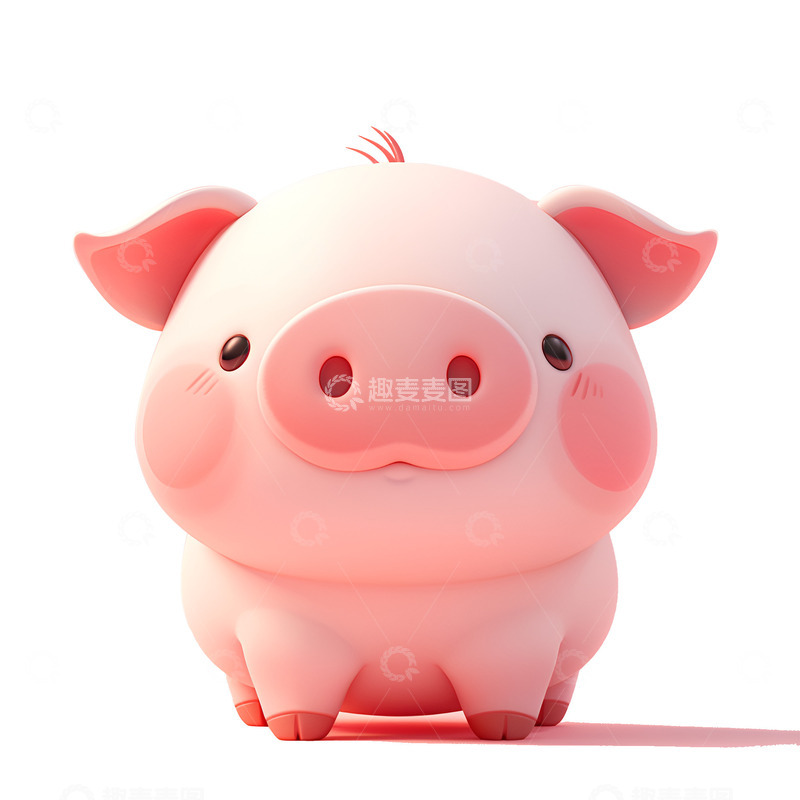 高清大图下载【趣麦麦图】一只可爱的小猪