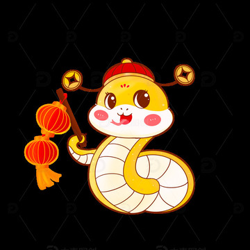 蛇宝提灯笼蛇年喜庆生肖IP