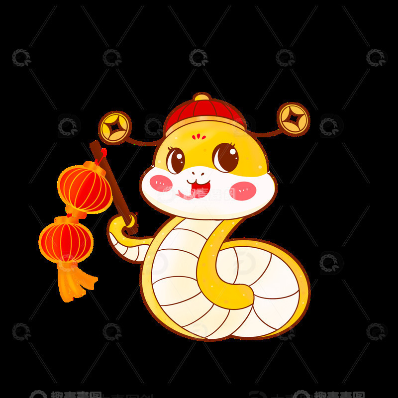 蛇宝提灯笼蛇年喜庆生肖IP