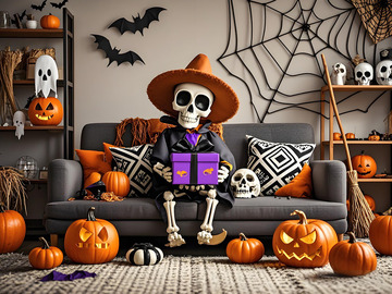 万圣节节日AI摄影图1