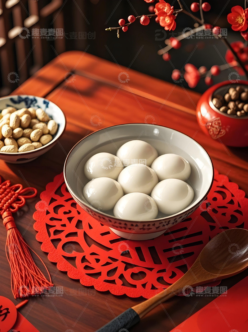 高清大图下载【趣麦麦图】传统节日美食元宵摄影图