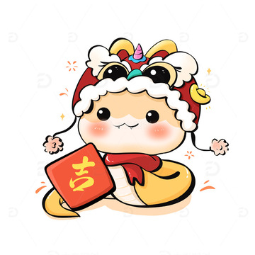 2025新年蛇年卡通IP形象