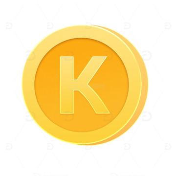 K币卡通手绘电商金币