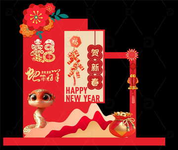 新年美陈堆头1