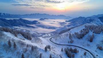 冬季雪景摄影图1