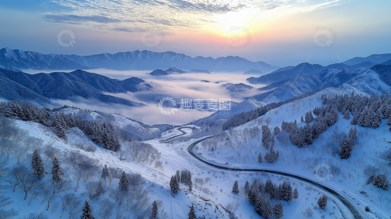 高清大图下载【趣麦麦图】冬季雪景摄影图1