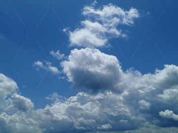 蓝天白云摄影图