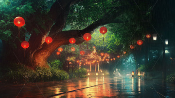 红灯笼 过年 正月十五