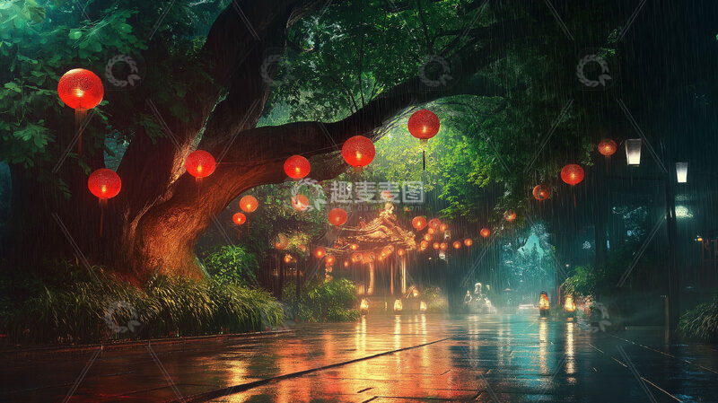 高清大图下载【趣麦麦图】红灯笼 过年 正月十五