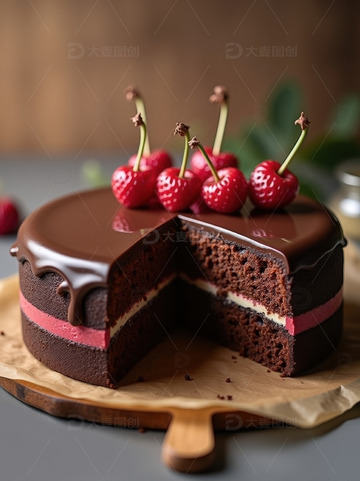 食品巧克力蛋糕甜品
