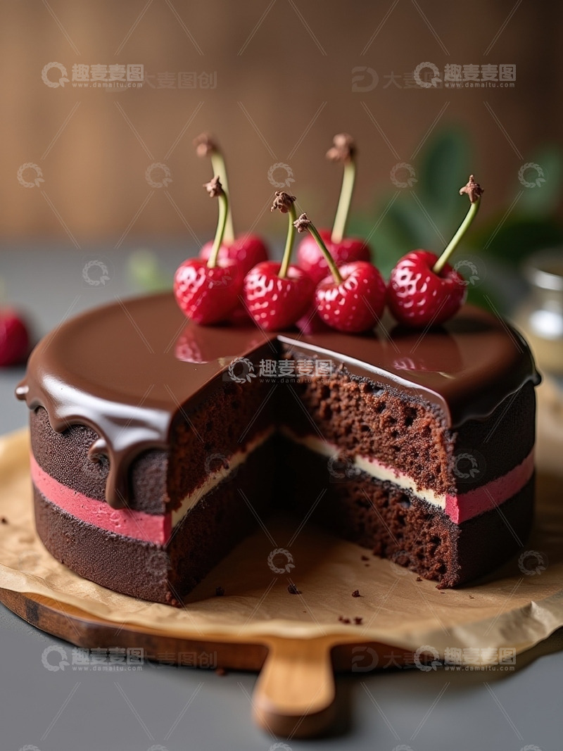 食品巧克力蛋糕甜品