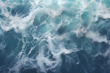 波涛汹涌的大海