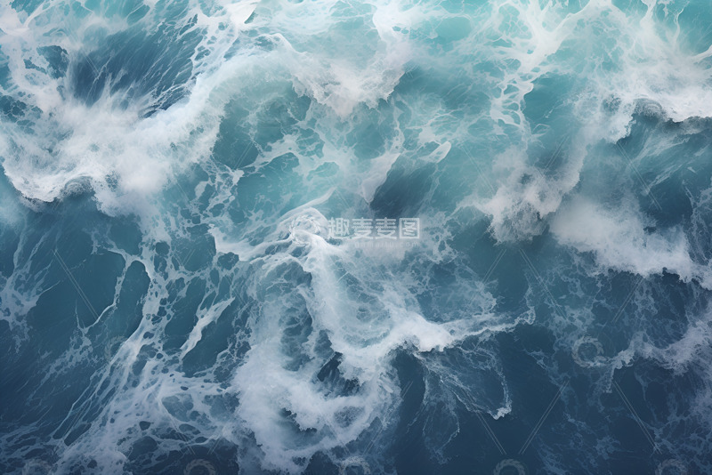 波涛汹涌的大海