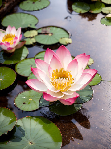 荷叶荷花摄影素材6