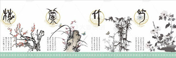古风梅兰竹菊
