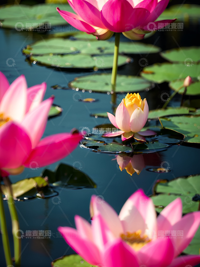 高清大图下载【趣麦麦图】荷叶荷花摄影素材5