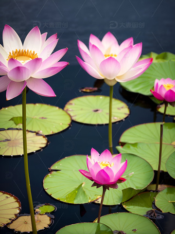 荷叶荷花摄影素材3