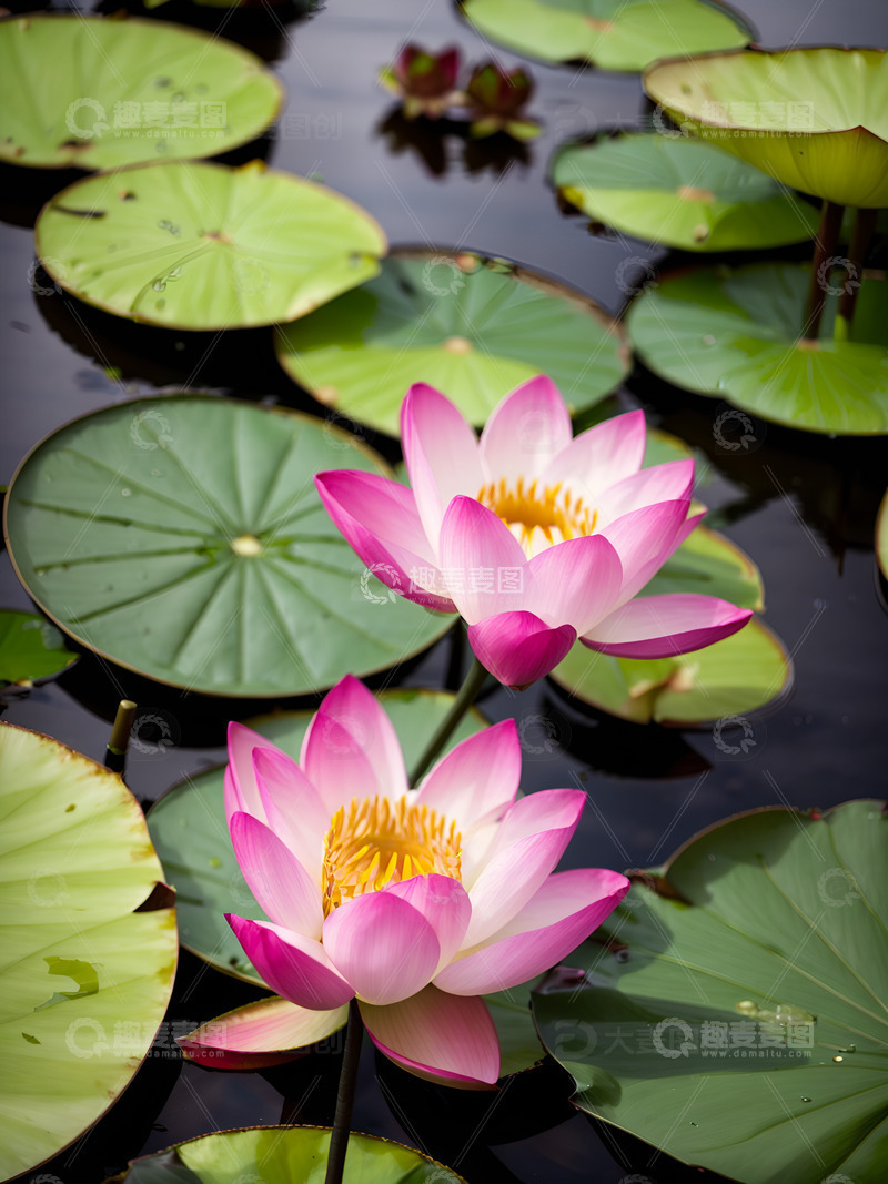 高清大图下载【趣麦麦图】荷叶荷花摄影素材1