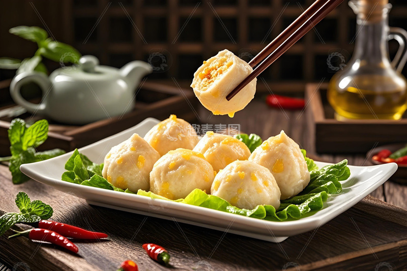 美食摄影之玉米鱼丸