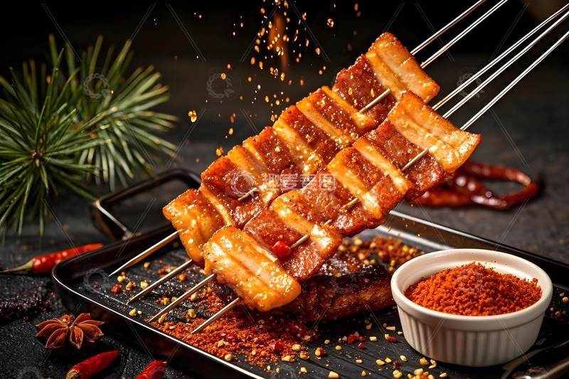 烧烤之烤五花肉片