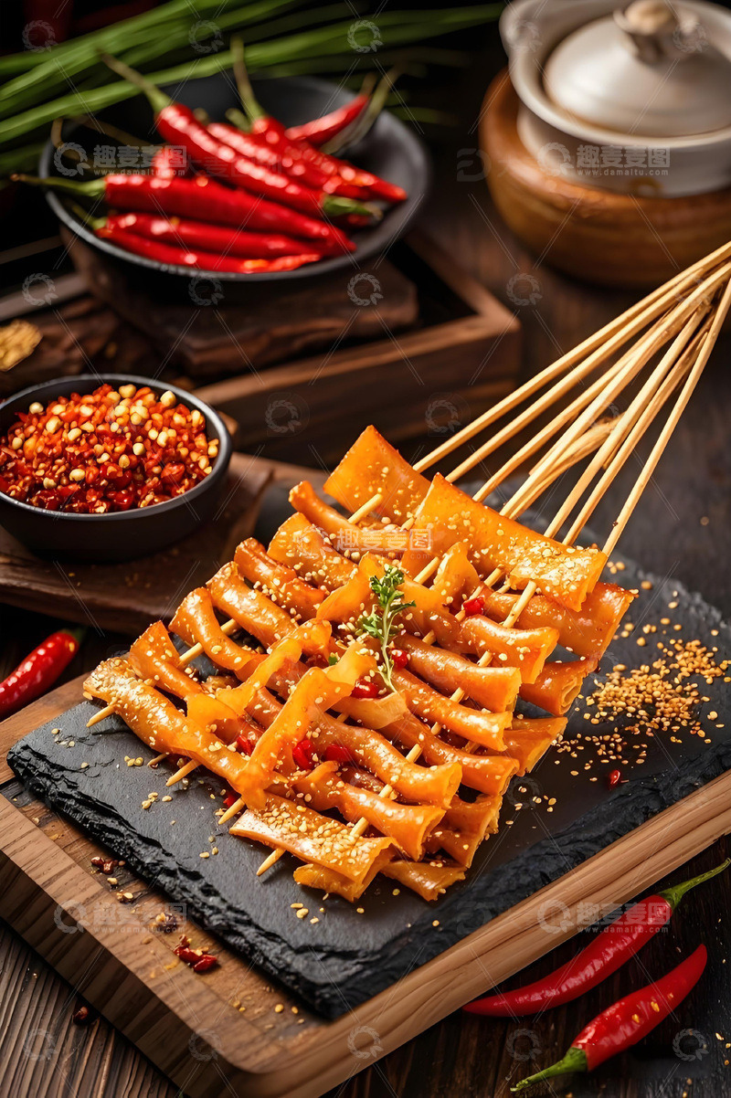 高清大图下载【趣麦麦图】烤猪㿬烧烤摄影图1