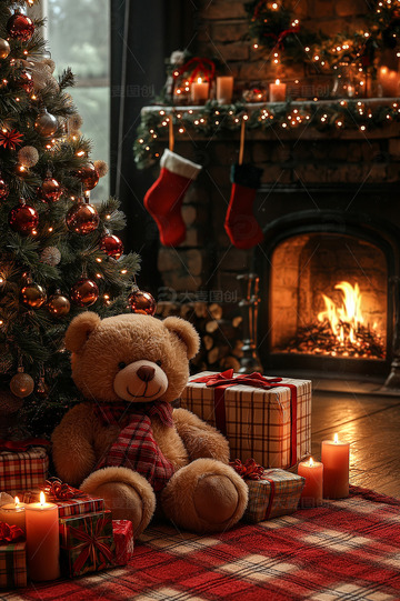 圣诞节室内摄影图1