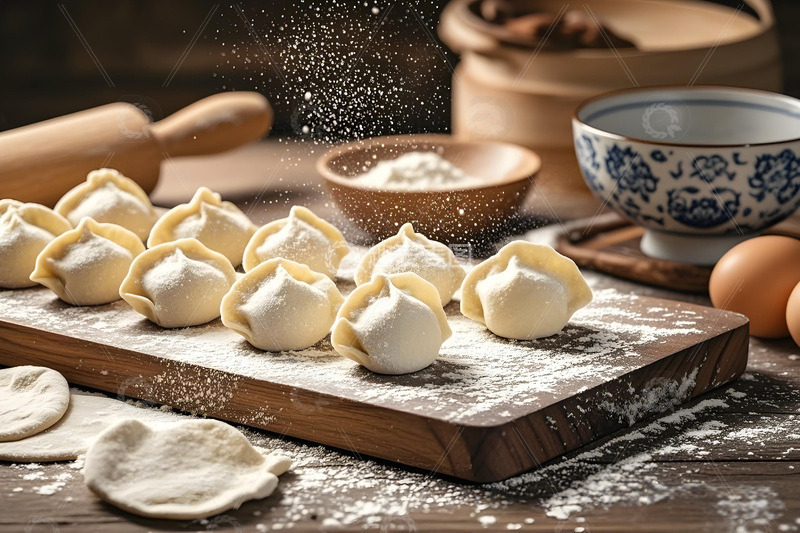 高清大图下载【趣麦麦图】包好的饺子