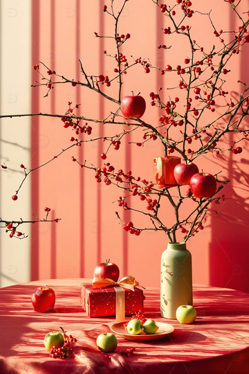 中国风红色喜庆新年背景3