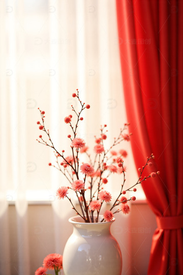 中国风红色喜庆新年背景