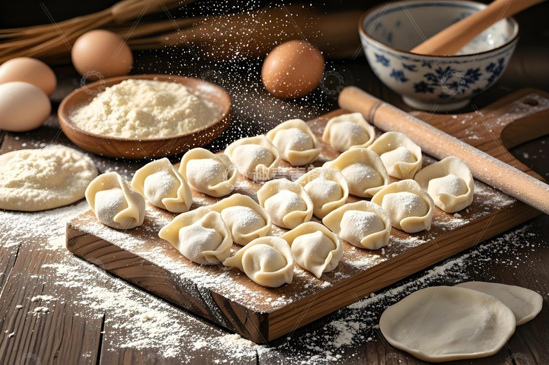 高清大图下载【趣麦麦图】包好的饺子1